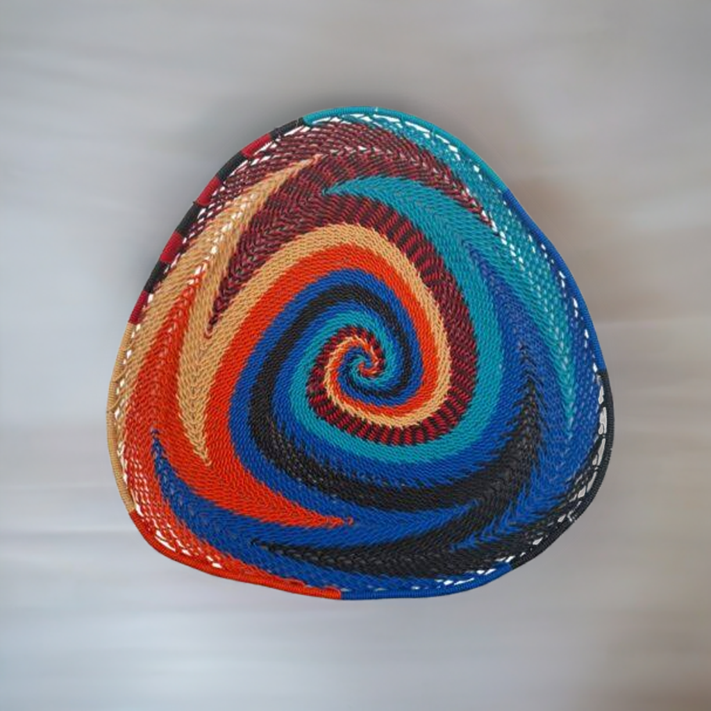 Vibrant Woven Telephone Wire Saucers 20cm | South Africa.