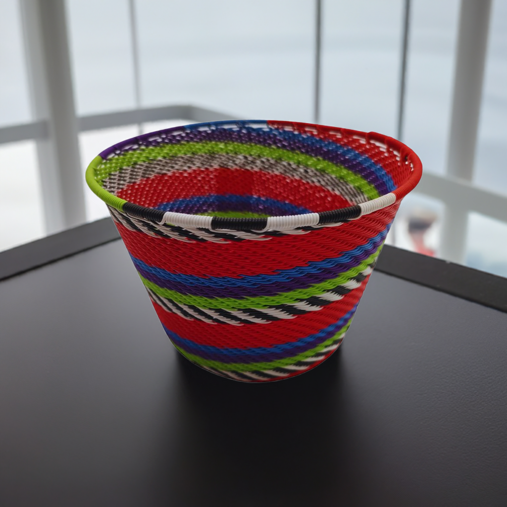 Telephone Wire Flower Pot WPP0013 (14cm x 9.5cm) | South Africa.
