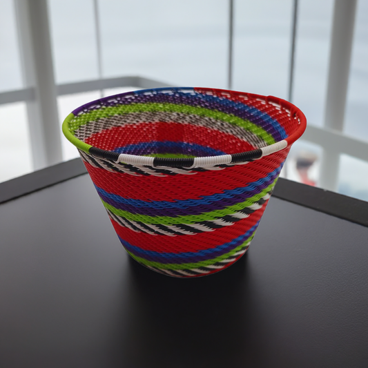 Telephone Wire Flower Pot WPP0013 (14cm x 9.5cm) | South Africa.