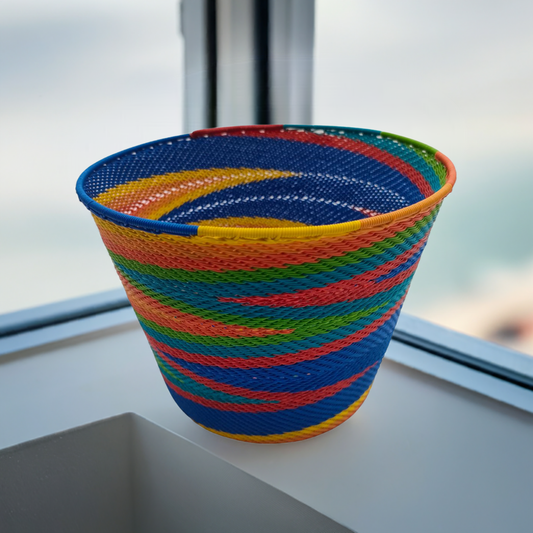 Telephone Wire Flower Pot WPP0019 (19cm x 15cm) | South Africa.