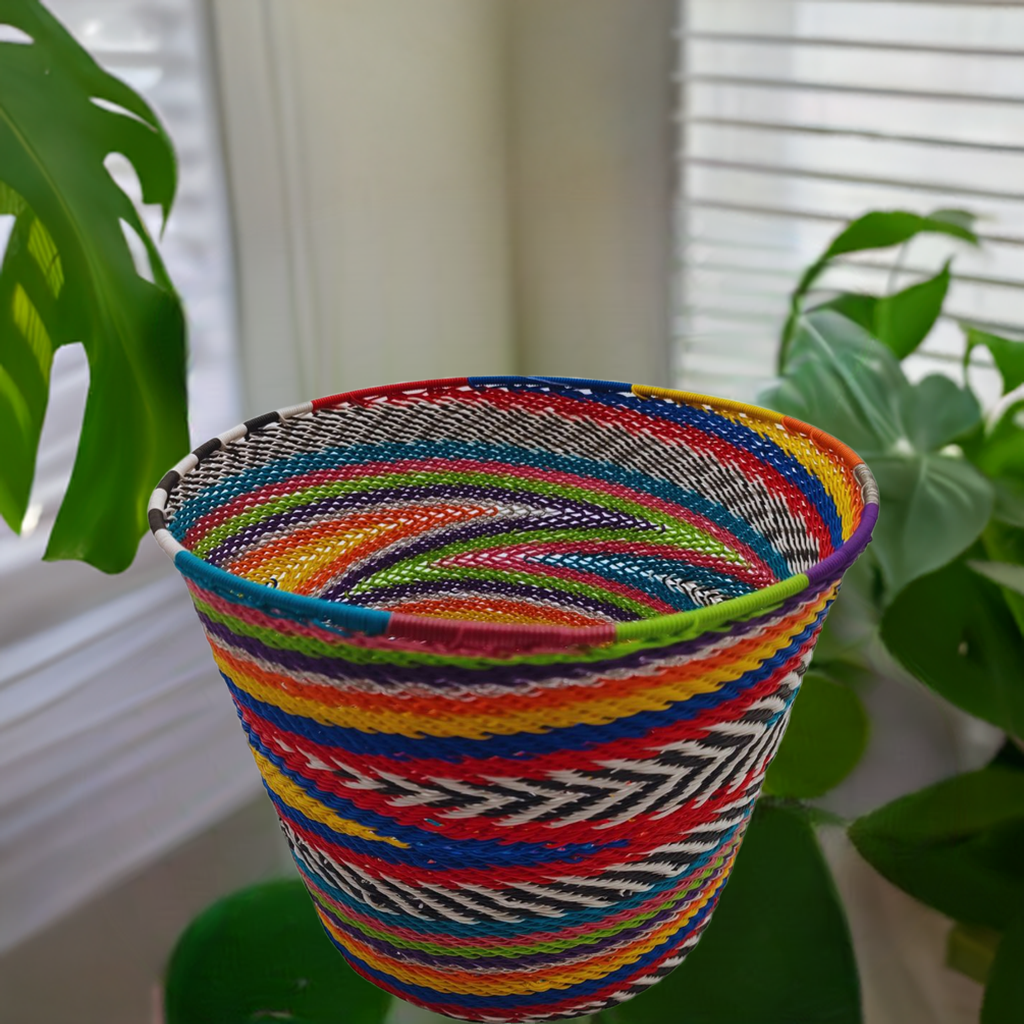 Telephone Wire Flower Pot WPP0020 (19cm x 15cm) | South Africa.