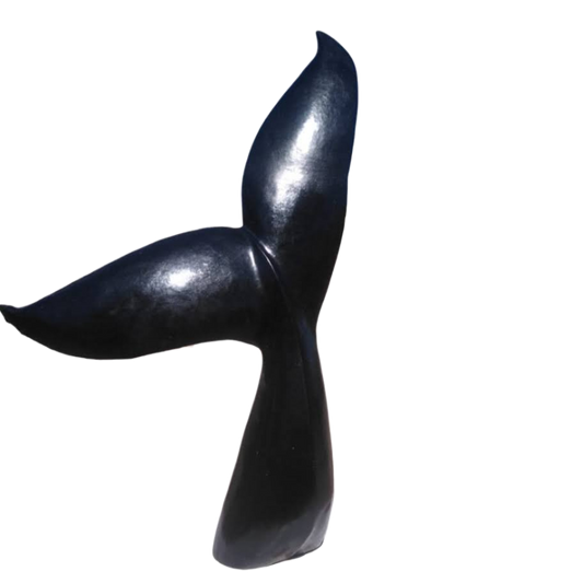 Whale Tail - Stone Sculpture Made of Springstone by Tinashe Chidawu | Zimbabwe