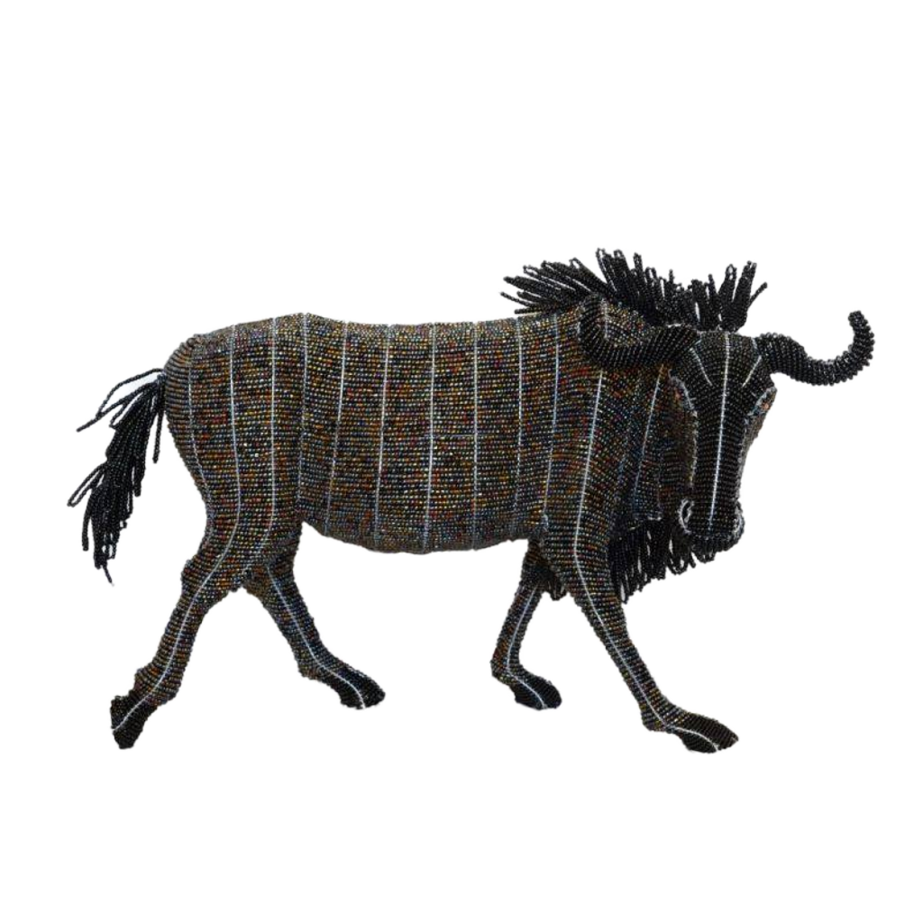 Wildebeest: Handmade of Hard Wire & Beads by Tadiwa Muchemwa | Zimbabwe