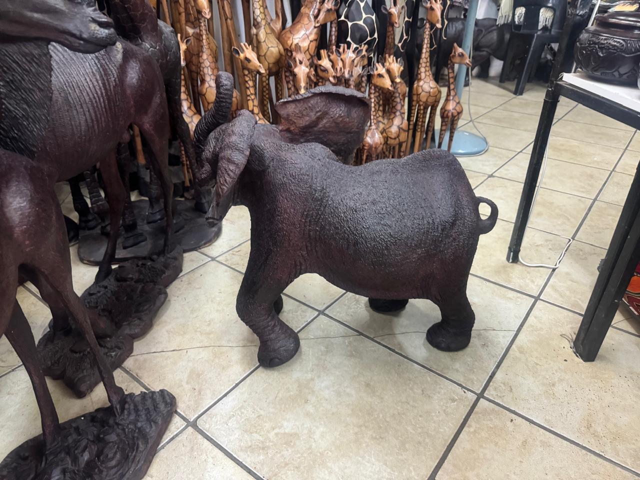 Elephant Collection : Carved from Ironwood by Killian Torovasei | Zimbabwe