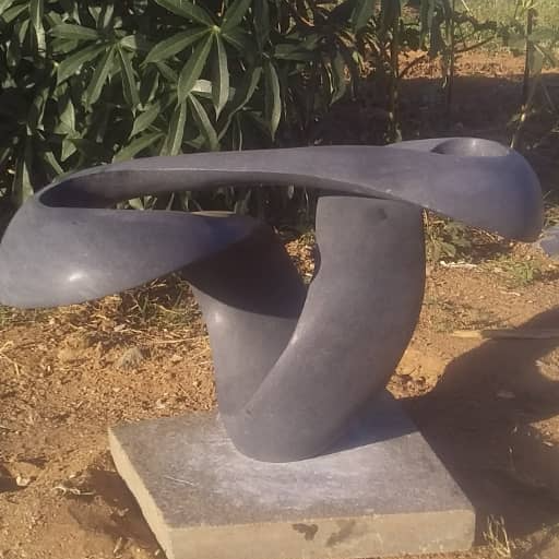 Same Way - Stone Sculpture Made of Springstone by Tonderai Sowa | Zimbabwe