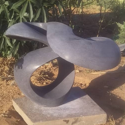 Same Way - Stone Sculpture Made of Springstone by Tonderai Sowa | Zimbabwe