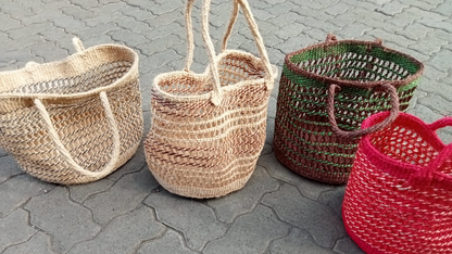 Shopper Basket Bags Handmade of 100% Natural Sisal Fiber | Kenya