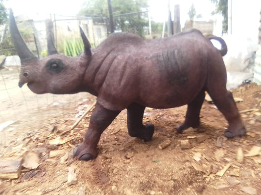 Rhino Carvings Collection : Carved from Ironwood by Killian Torovasei | Zimbabwe