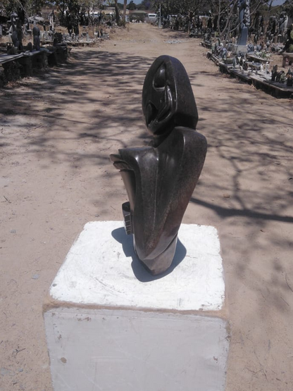 Passionate Drummer - Stone Sculpture Made of Serpentine Stone by Dereck Fombe | Zimbabwe