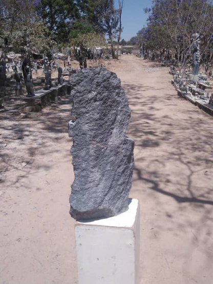 Happy Owl - Stone Sculptures Made of Springstone by Dereck Fombe | Zimbabwe