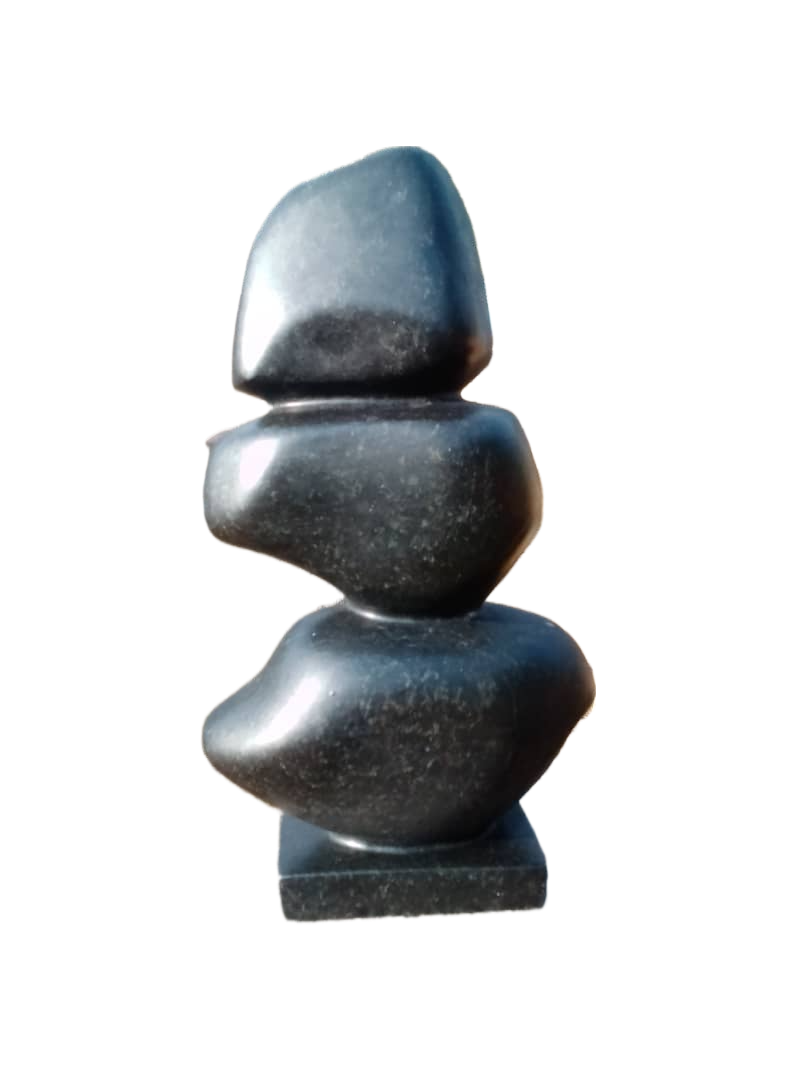 Balancing Rocks - Stone Sculpture Made of Springstone by Dickson Matorwa | Zimbabwe