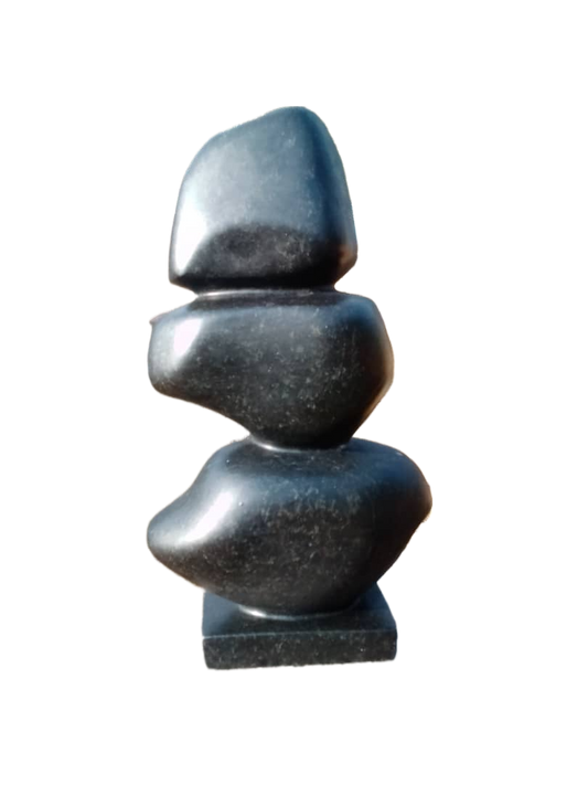 Balancing Rocks - Stone Sculpture Made of Springstone by Dickson Matorwa | Zimbabwe