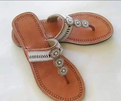 Beaded Maasai Sandals for Ladies  by Fred Anchao | Kenya