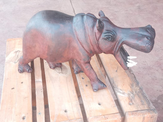 Hippo Collection : Carved from Ironwood by Killian Torovasei | Zimbabwe