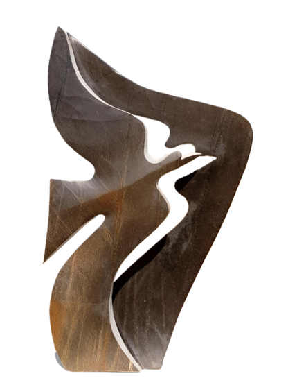 Taking Off - Stone Sculpture Made of Springstone by Remember Matafi | Zimbabwe