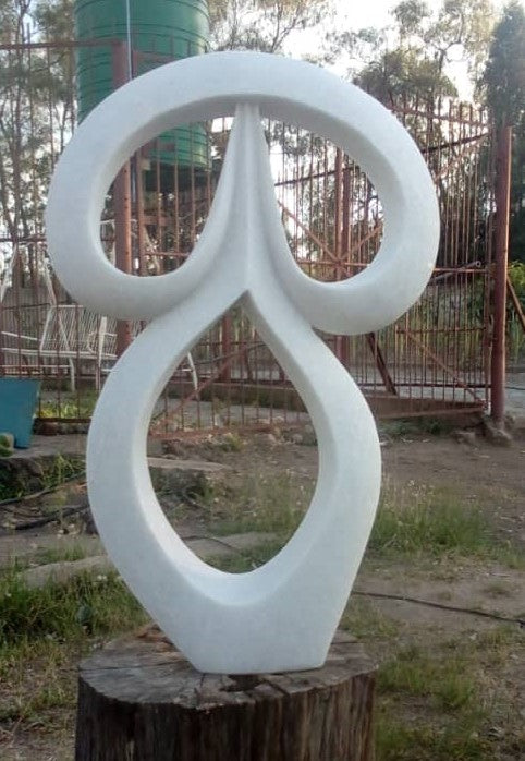 Owl - Stone Sculpture Made of Dolomite Stone by Addington Nyatsoka | Zimbabwe