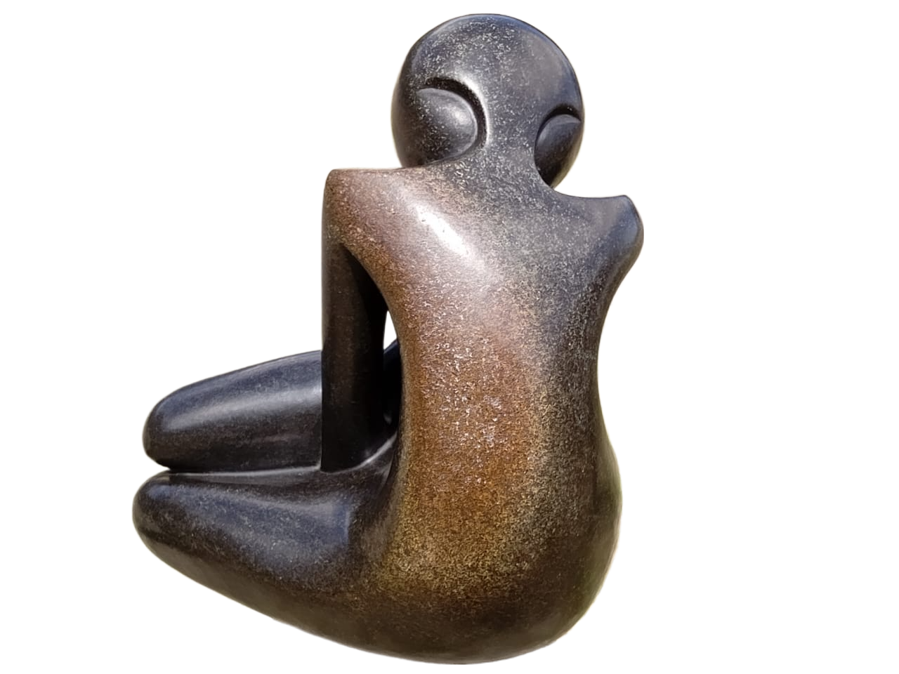 Humility - Stone Sculpture Made of Springstone by Misheck Makaza | Zimbabwe