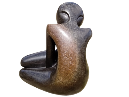 Humility - Stone Sculpture Made of Springstone by Misheck Makaza | Zimbabwe