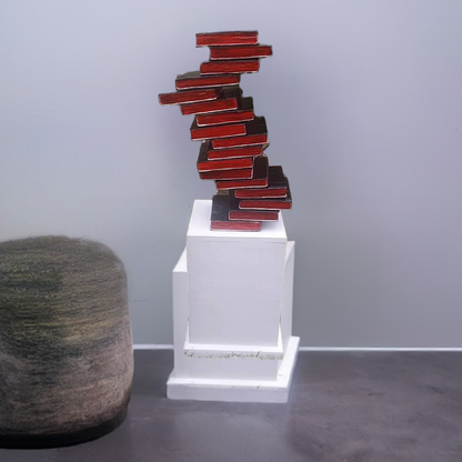 Balanced Word - Made of Cardbox, Wood & Acrylic Paint by Given Sitandi | Zimbabwe