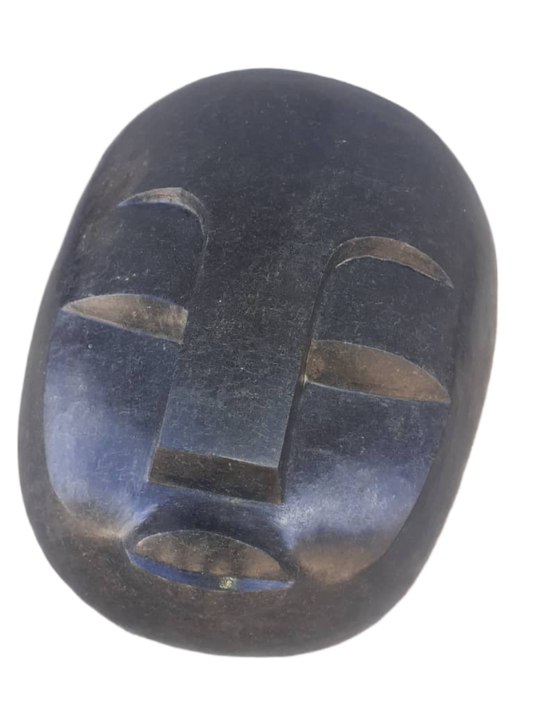 Ball Head - Stone Sculpture Made of Springstone by Precious Mashaya | Zimbabwe