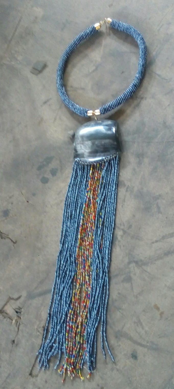 Beaded Necklaces - Long Blue | Kenya