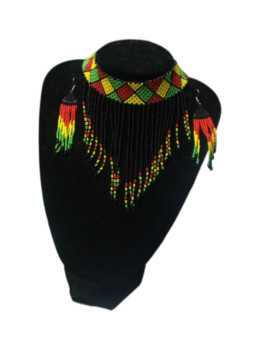 Beaded Masaai Necklace Set | Kenya