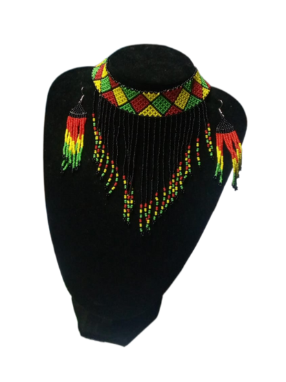 Beaded Masaai Necklace Set | Kenya