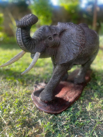 Big Elephant - Wooden Sculpture Made of Ironwood by Ntokozo Patson Sibanda | Zimbabwe