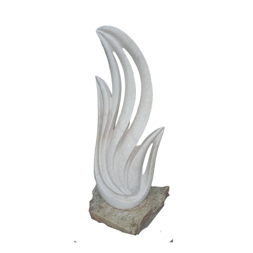 Blossom - Stone Sculpture Made of Dolomite by Owen Mlungisi | Zimbabwe