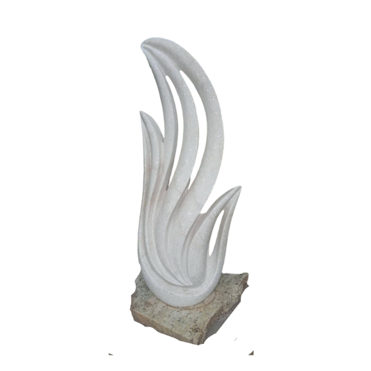Blossom - Stone Sculpture Made of Dolomite by Owen Mlungisi | Zimbabwe