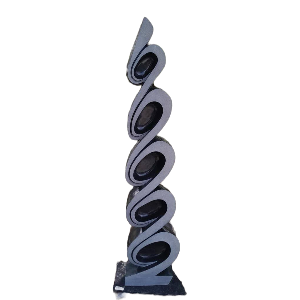 Climber - Stone Sculpture Made of Springstone by Ishmael Chitiyo | Zimbabwe