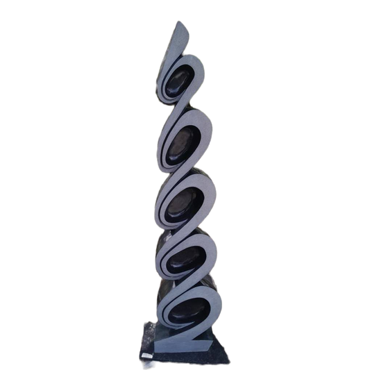 Climber - Stone Sculpture Made of Springstone by Ishmael Chitiyo | Zimbabwe