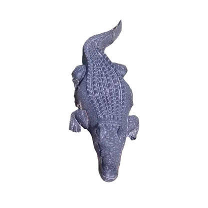 Crocodile on the Prowl - Stone Sculpture Made of Springstone by Gerald Runyanga | Zimbabwe