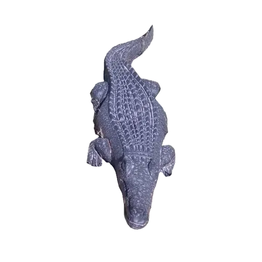 Crocodile on the Prowl - Stone Sculpture Made of Springstone by Gerald Runyanga | Zimbabwe