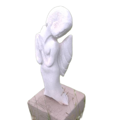 Angel of Hope - Stone Sculpture Made of Dolomite by Jonathan Mhondorohuma | Zimbabwe