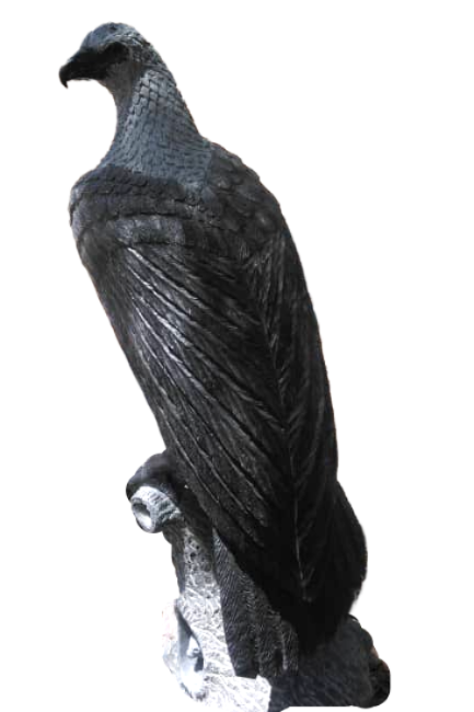 Majestic Eagle - Stone Sculpture Made of Springstone by Dickson Shinga | Zimbabwe