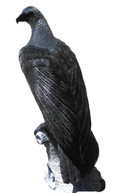 Majestic Eagle - Stone Sculpture Made of Springstone by Dickson Shinga | Zimbabwe