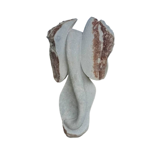 Elephant Head - Stone Sculpture Made of Dolomite by Owen Mlungisi | Zimbabwe