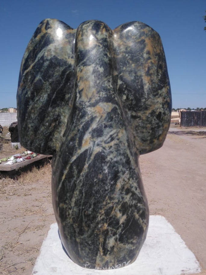 Elephant - Stone Sculpture Made of Serpentine Stone by Pelagia Nkiwane | Zimbabwe