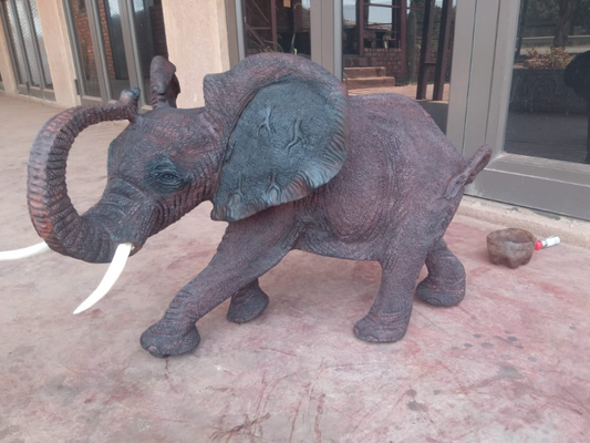 Elephant 2 - Carved from Ironwood by Killian Torovasei | Zimbabwe