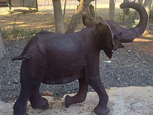 Elephant 1 - Carved from Ironwood by Killian Torovasei | Zimbabwe