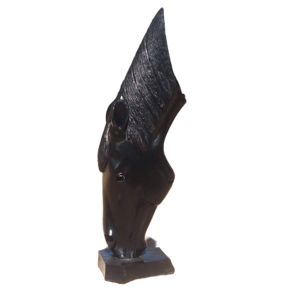 Equine Grace - Stone Sculpture Made of Springstone by Taurai Maisiri | Zimbabwe
