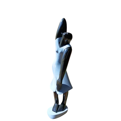 Exotic Dancer - Stone Sculpture Made of Springstone by Tawanda Mashaya | Zimbabwe
