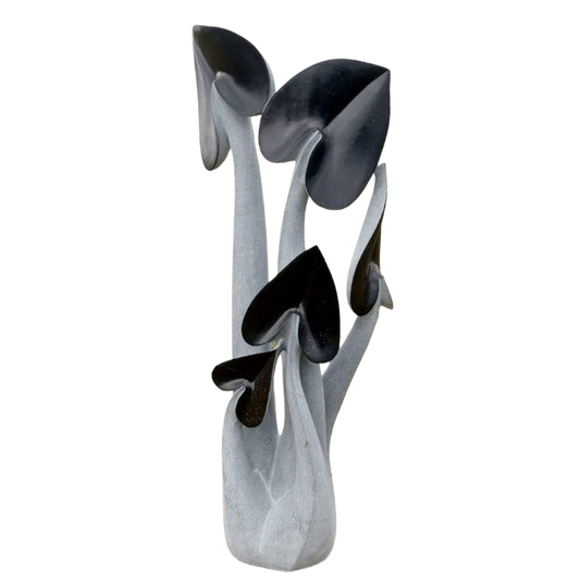 Family - Stone Sculpture Made of Springstone  by Josephat McKenzie | Zimbabwe