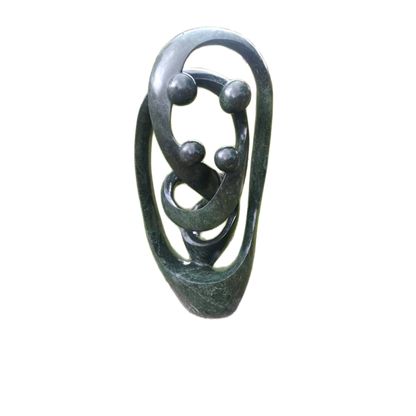 Family Unit - Stone Sculpture Made of Opal Stone by Taurai Mutigwa | Zimbabwe