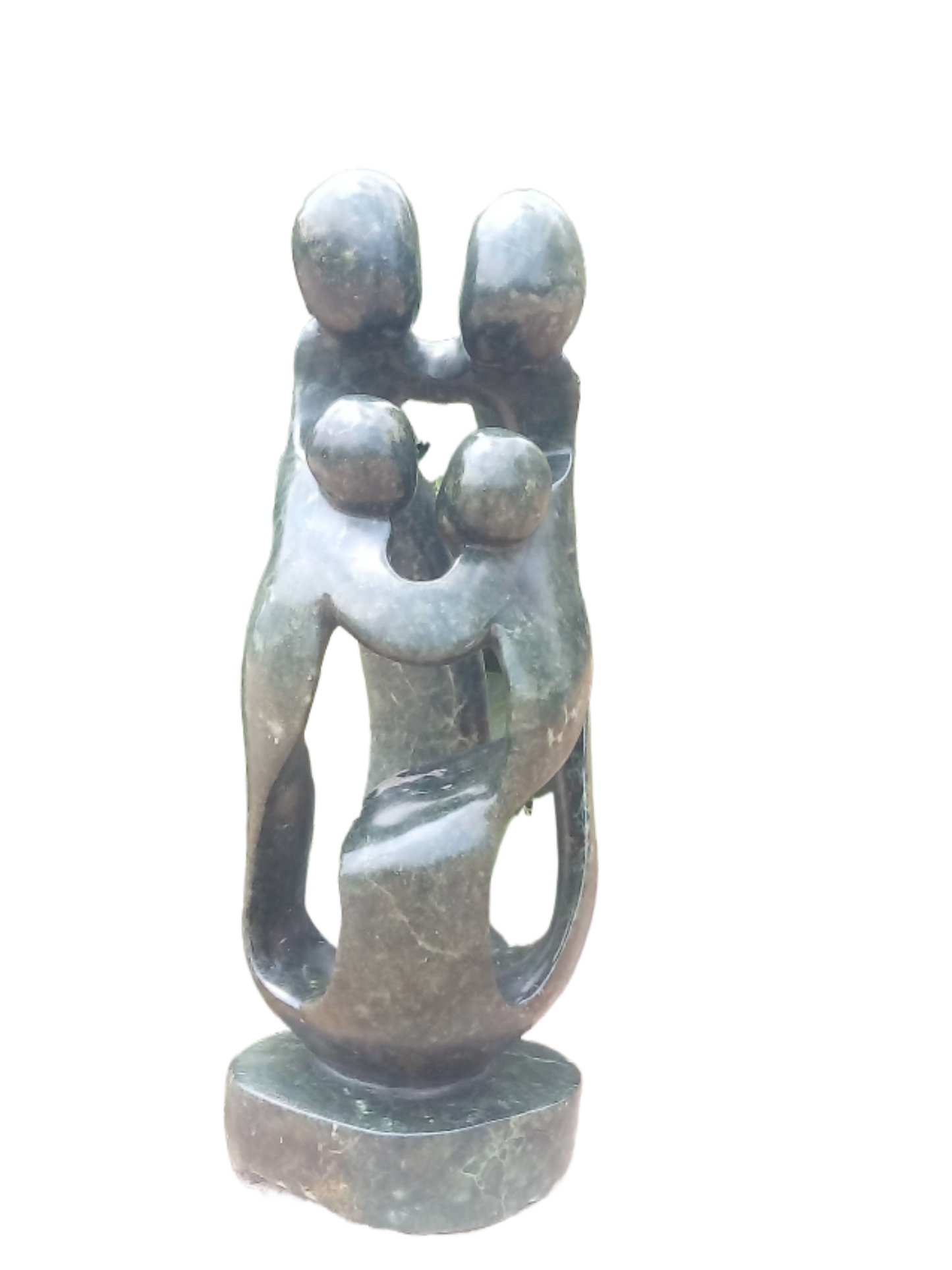 Family Joy - Stone Sculpture Made of Opal Stone by Nhota Rienda | Zimbabwe