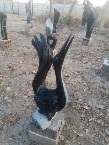 Feelind Blessed - Stone Sculpture Made of Springstone by Richard Mupumha Jnr | Zimbabwe