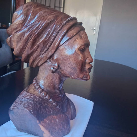 Queen Mother - Wooden Sculpture Made of Ironwood by Ntokozo Patson Sibanda | Zimbabwe