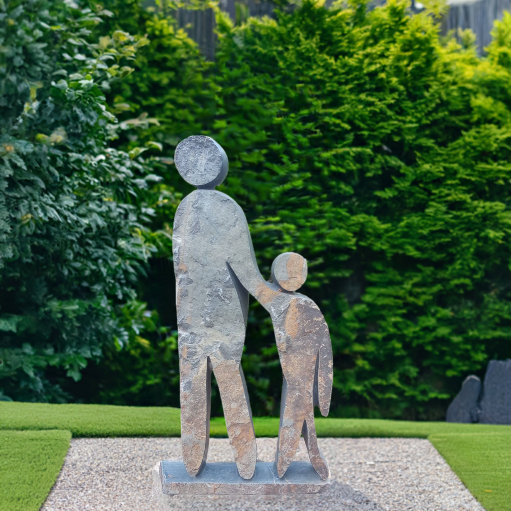 Follow My Lead - Stone Sculpture Made of Springstone by Isaac Choloka | Zimbabwe