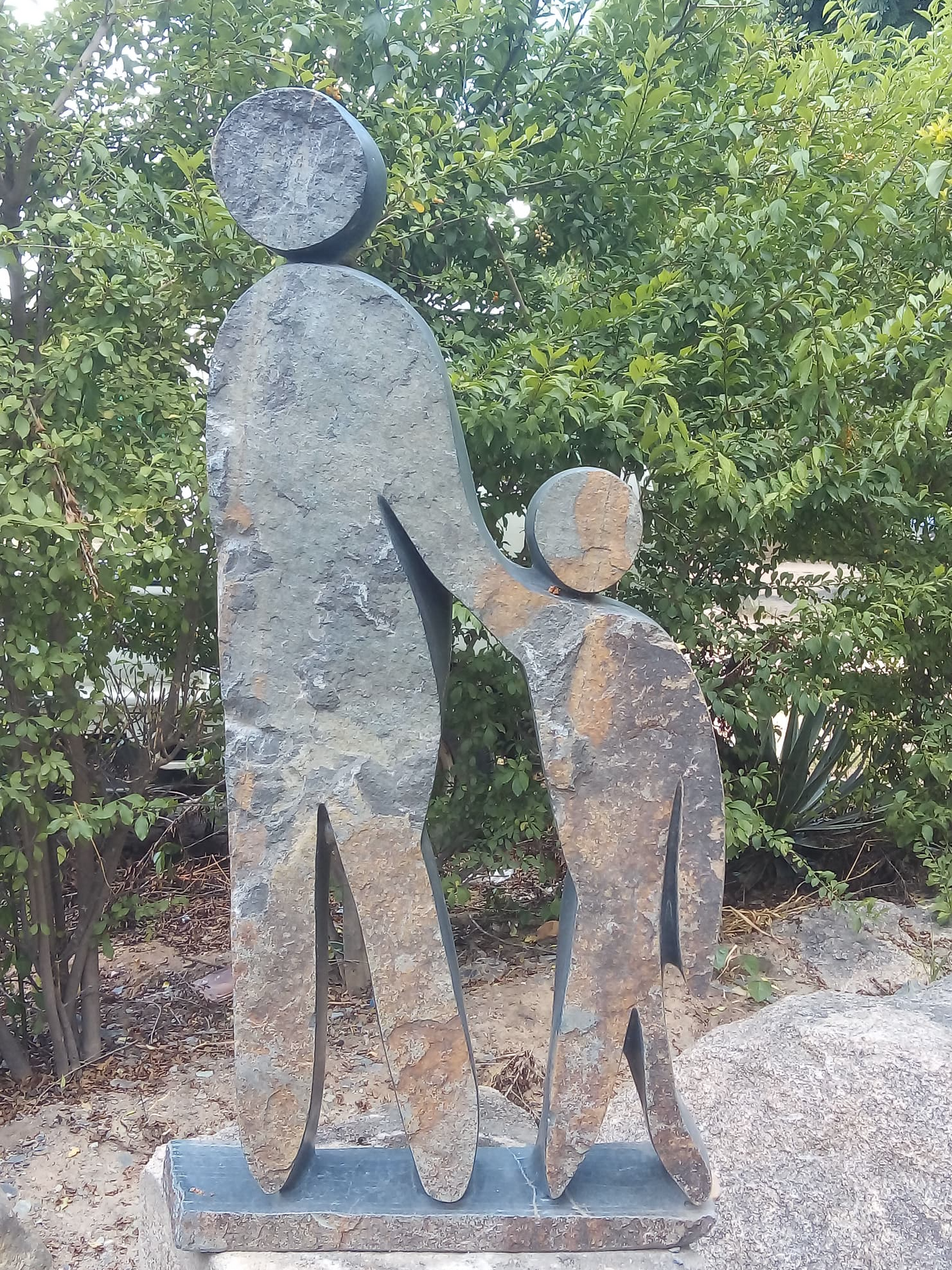 Follow My Lead - Stone Sculpture Made of Springstone by Isaac Choloka | Zimbabwe